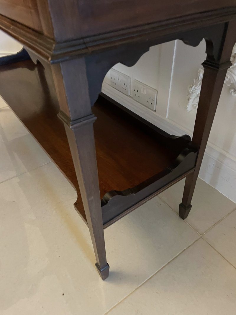 Antique Edwardian Superb Quality Inlaid Mahogany Display Cabinet - Image 11